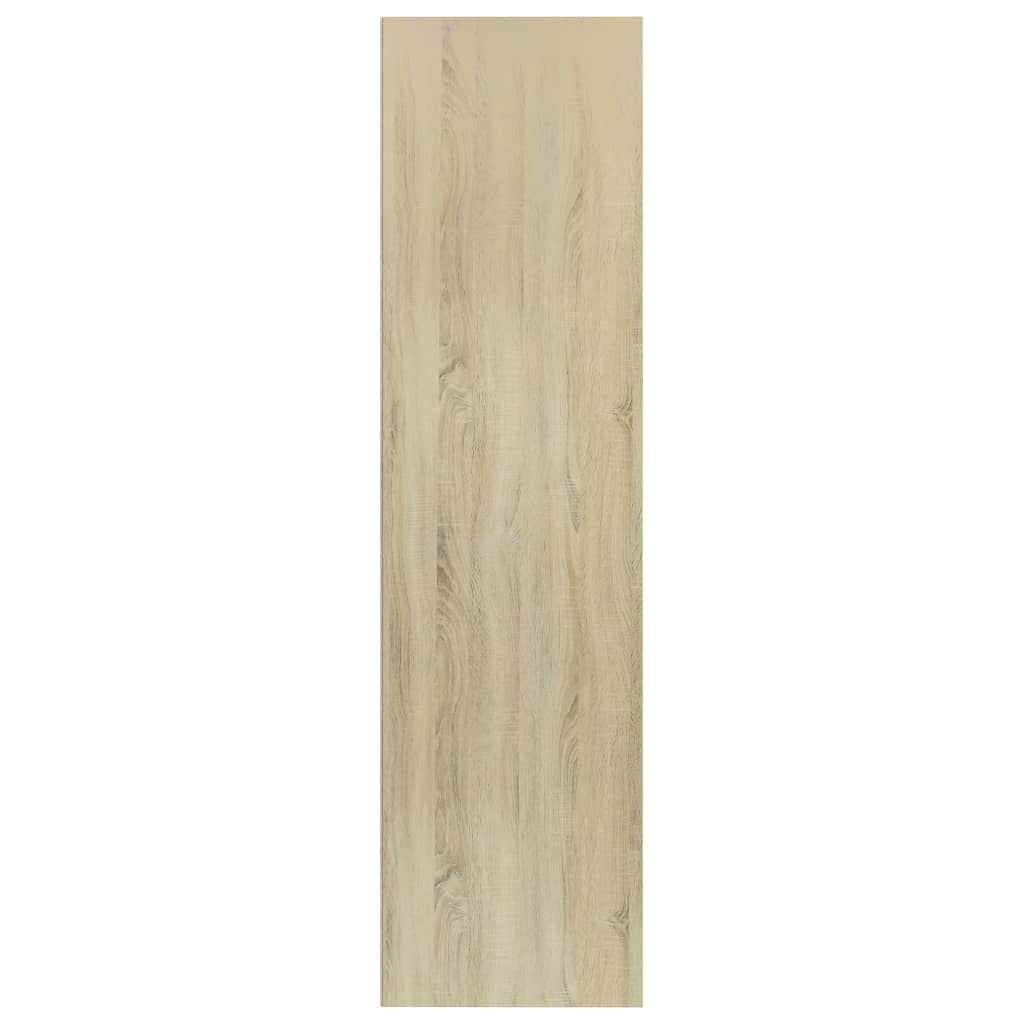 Book Cabinet/TV Cabinet White and Sonoma Oak 36x30x143 cm Chipboard