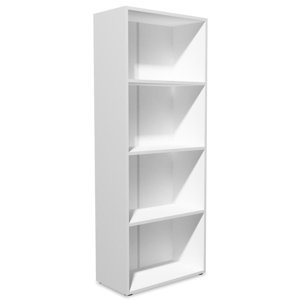 Bookshelf Chipboard 60x31x155 cm white