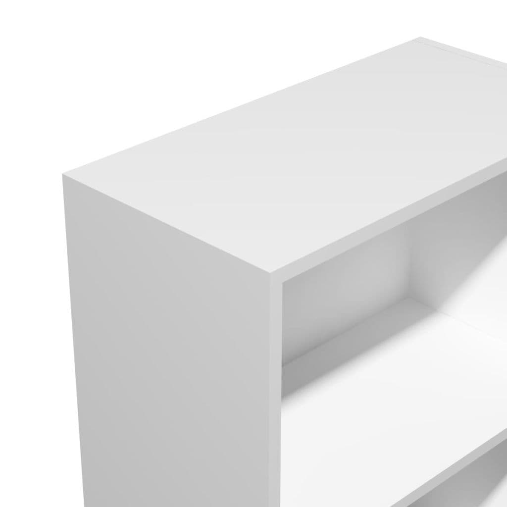 Bookshelf Chipboard 60x31x155 cm white