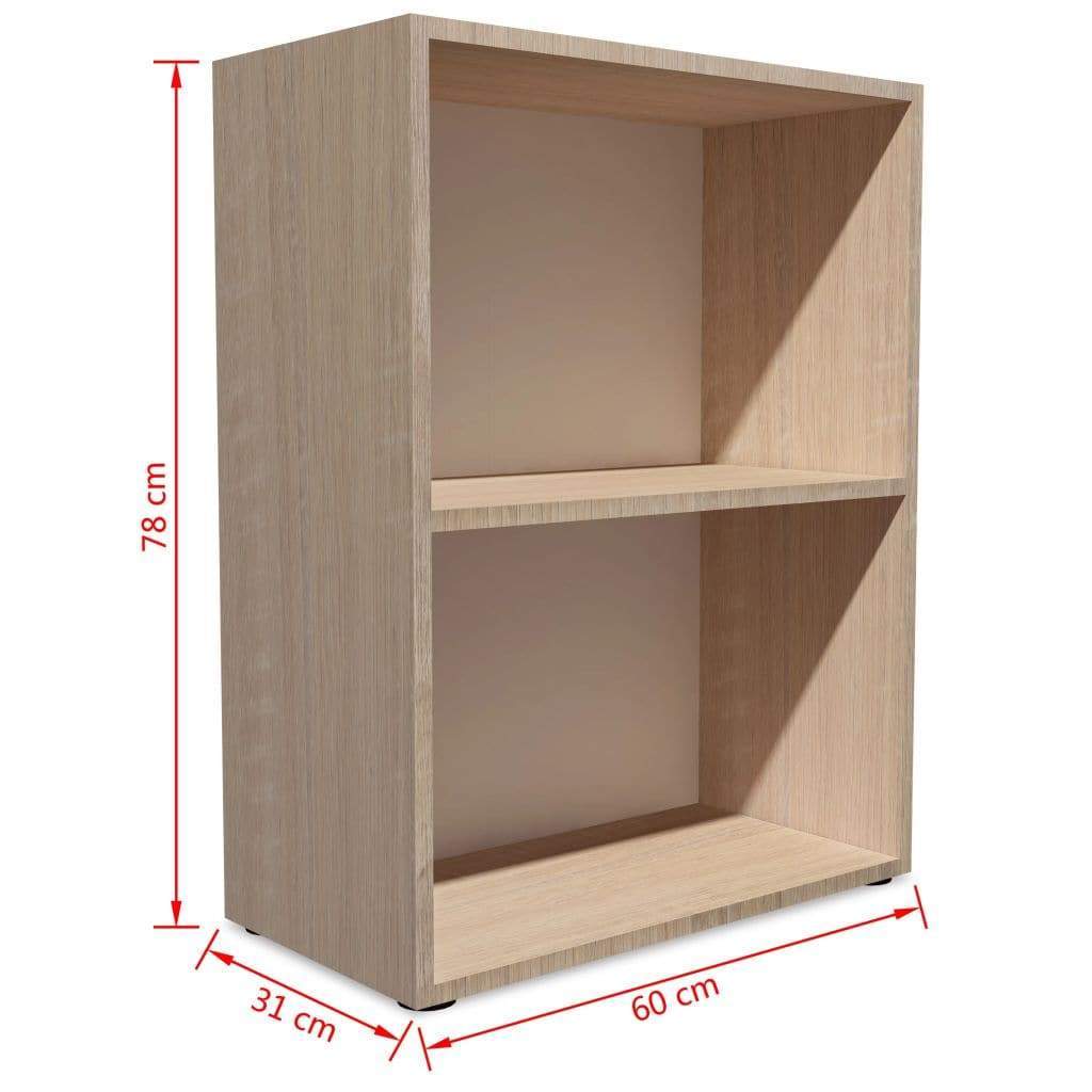 Bookshelf Chipboard 60x31x78 cm Oak