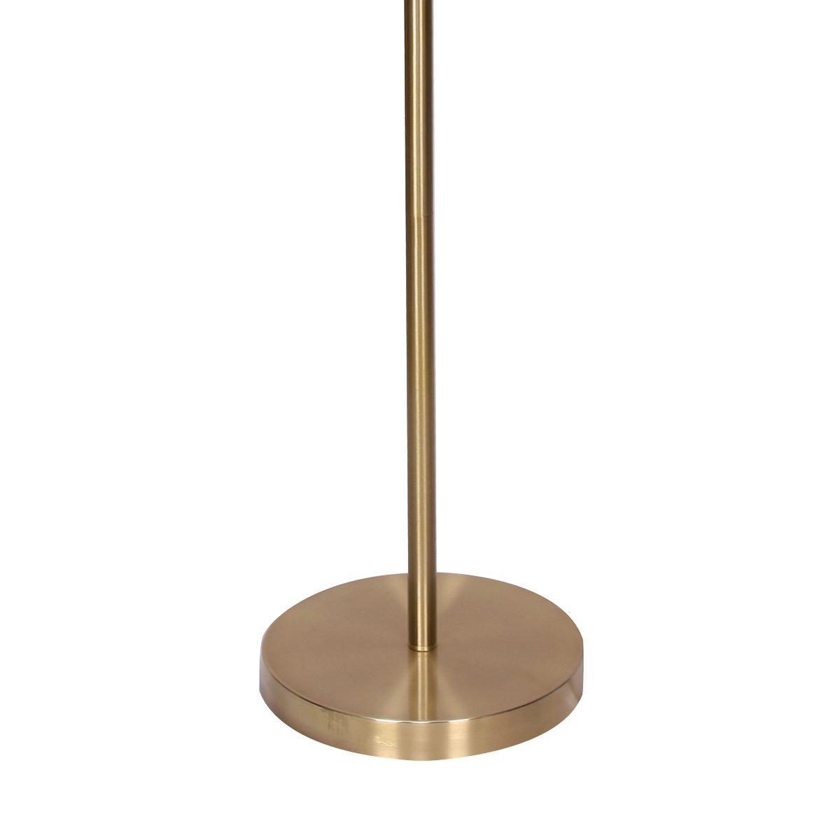 Brushed Gold Height-Adjustable Metal Floor Lamp
