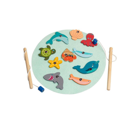 toys for above 3 years above Calm & Breezy Wooden Fishing Game