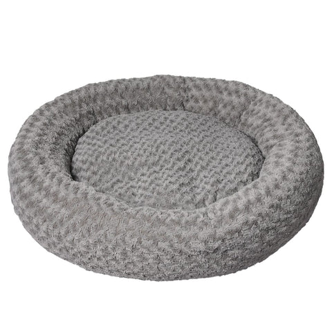 Calming Dog Bed Warm Soft Plush Sofa Pet Cat Cave Washable Portable Grey XL