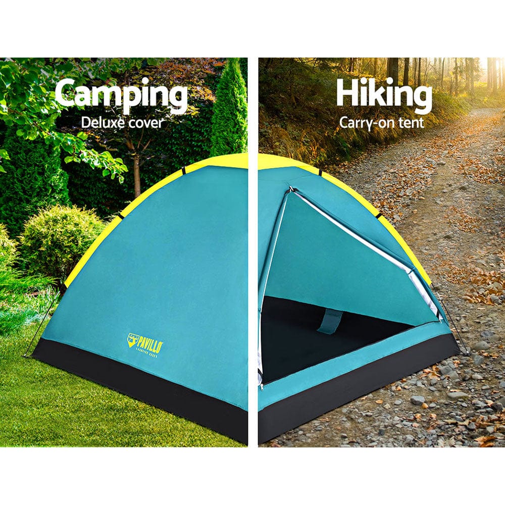 Camping Tent Pop Up Canvas Hiking Beach Sun Shade Camp 3 Person Dome