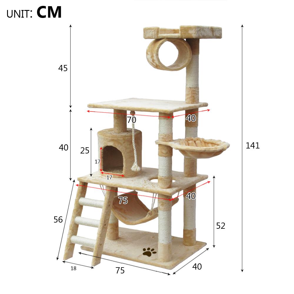 pet products Cat Scratching Perch Post Tree Gym House Condo Furniture Scratcher