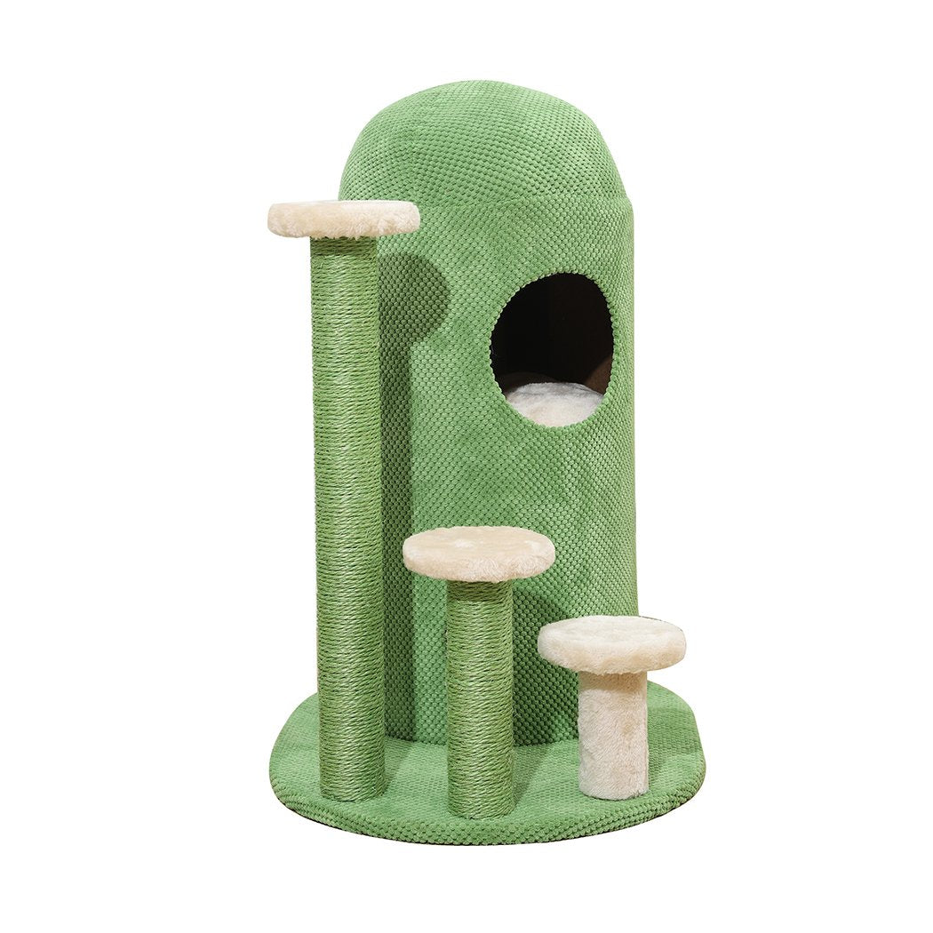 Cat Tree Cat Tree Tower Play Pet Activity Kitty Bed-Green
