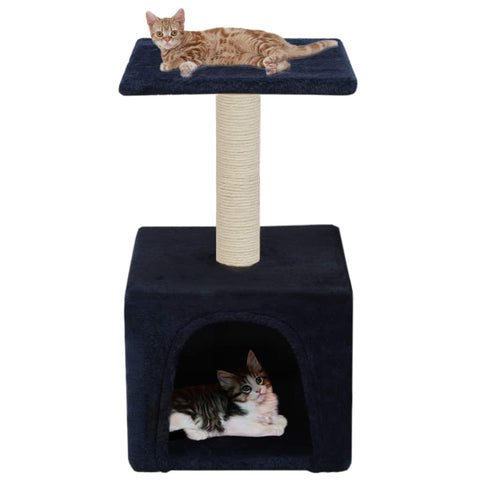 Cat Tree with Sisal Scratching Post 55 cm Dark Blue