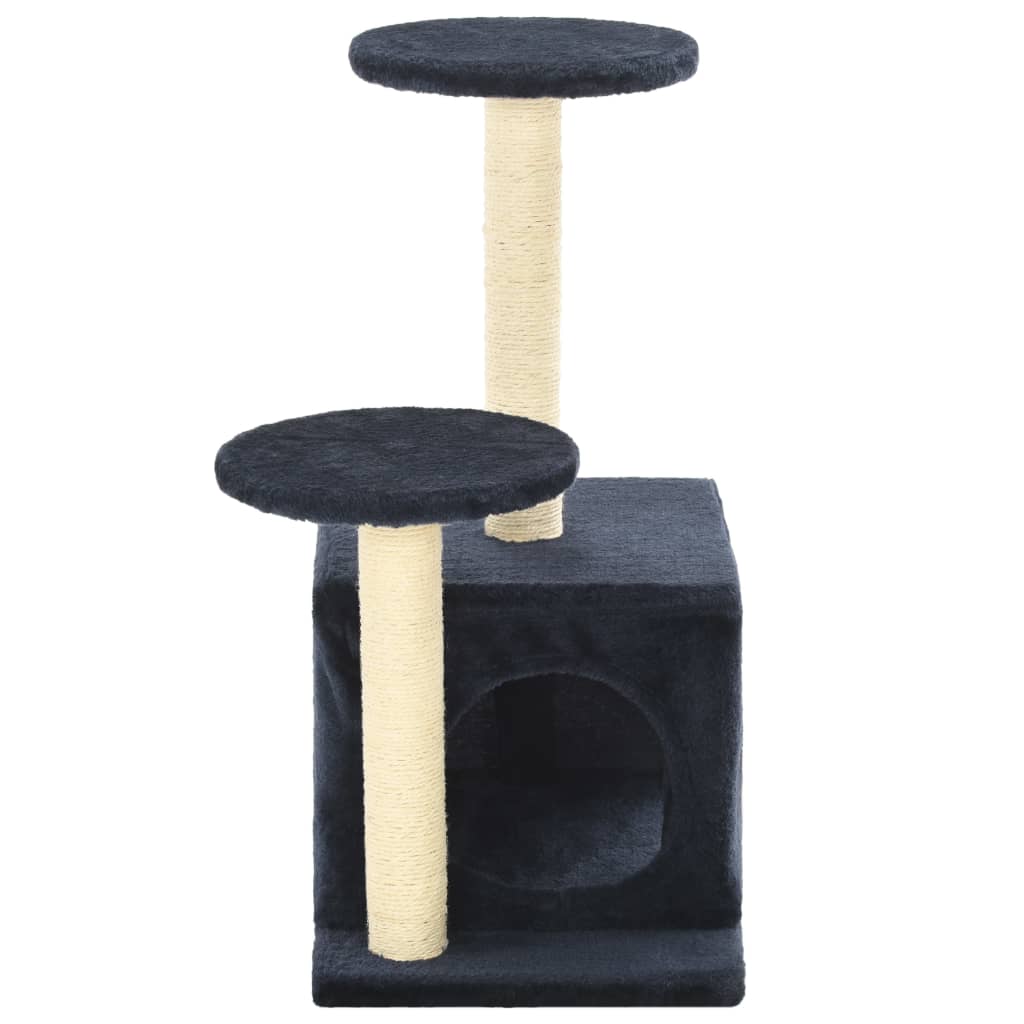 vidaxl20- Cat Tree with Sisal Scratching Posts 60 cm Dark Blue