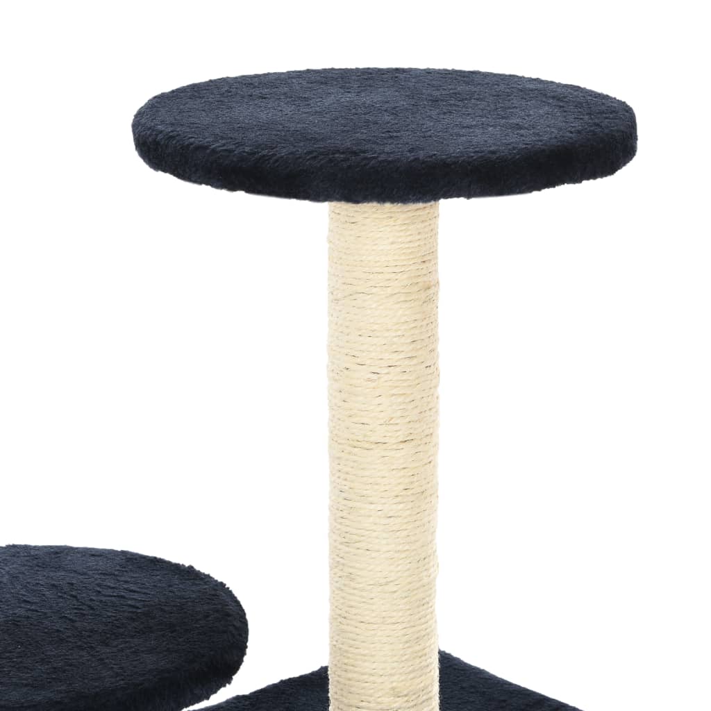 vidaxl20- Cat Tree with Sisal Scratching Posts 60 cm Dark Blue