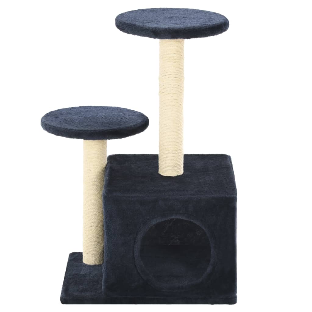 vidaxl20- Cat Tree with Sisal Scratching Posts 60 cm Dark Blue