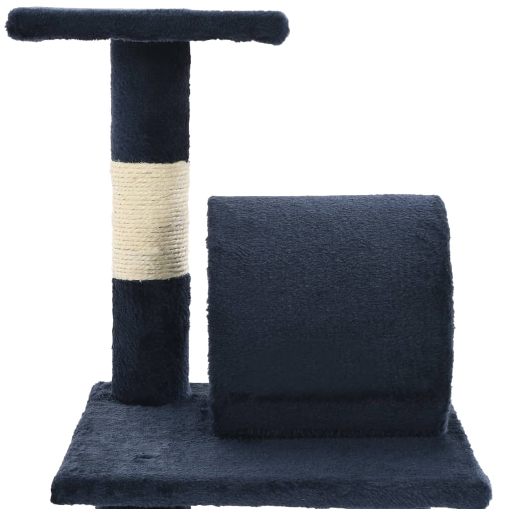 Cat Tree with Sisal Scratching Posts 65 cm Dark Blue
