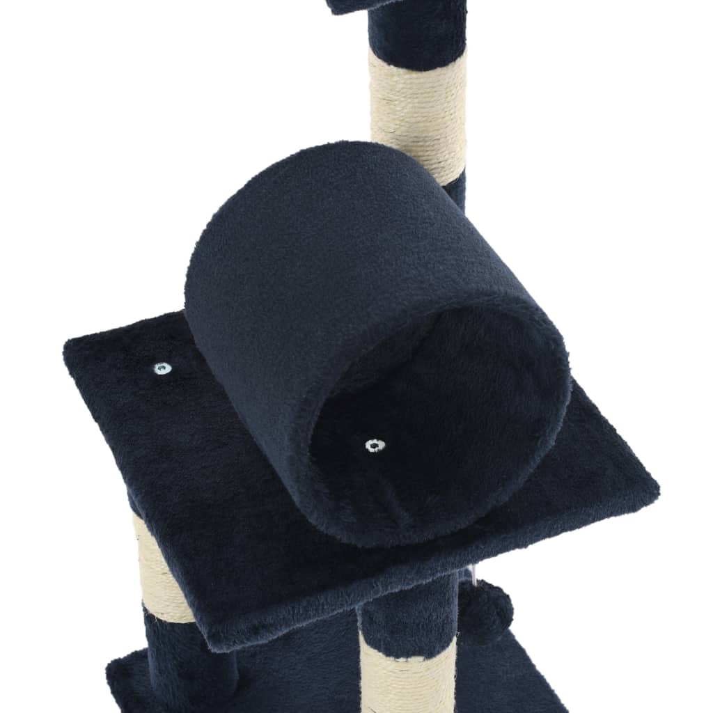 Cat Tree with Sisal Scratching Posts 65 cm Dark Blue