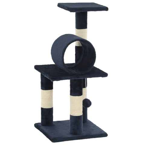 Cat Tree with Sisal Scratching Posts 65 cm Dark Blue