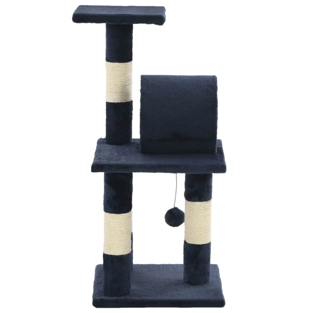 Cat Tree with Sisal Scratching Posts 65 cm Dark Blue