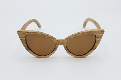 Cat wood sunglasses