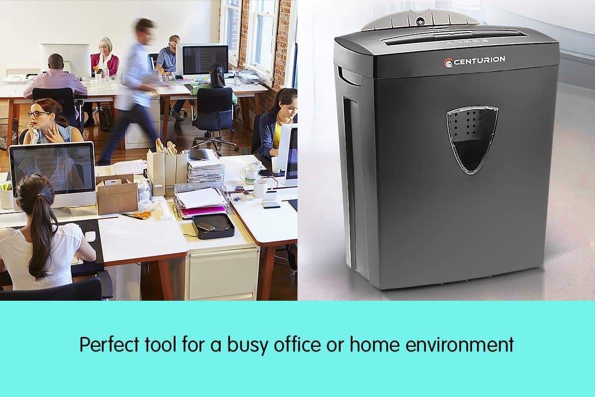 Centurion 18L 7 Sheet Paper CD Credit Card Shredder