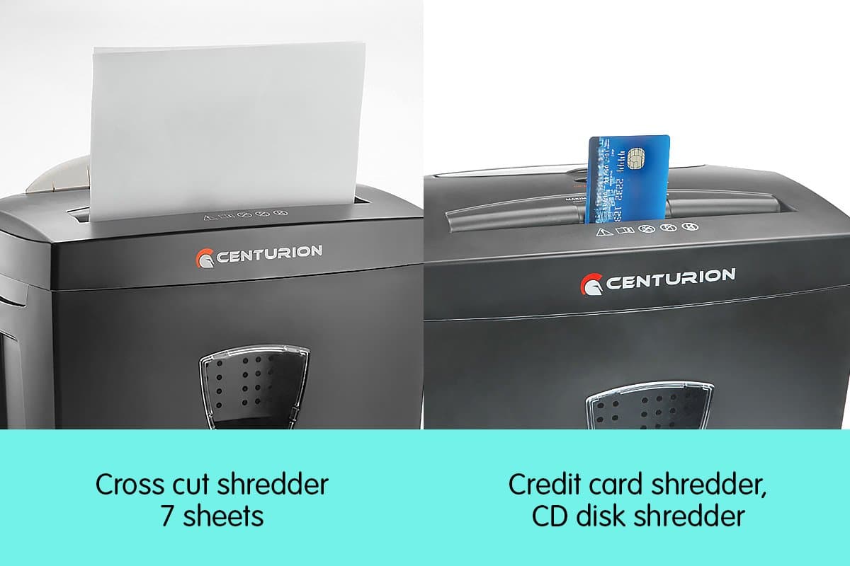 Centurion 18L 7 Sheet Paper CD Credit Card Shredder