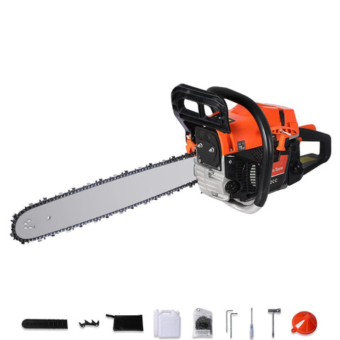 Chainsaw Commercial E-Start Pruning Petrol Chain Saw Wood