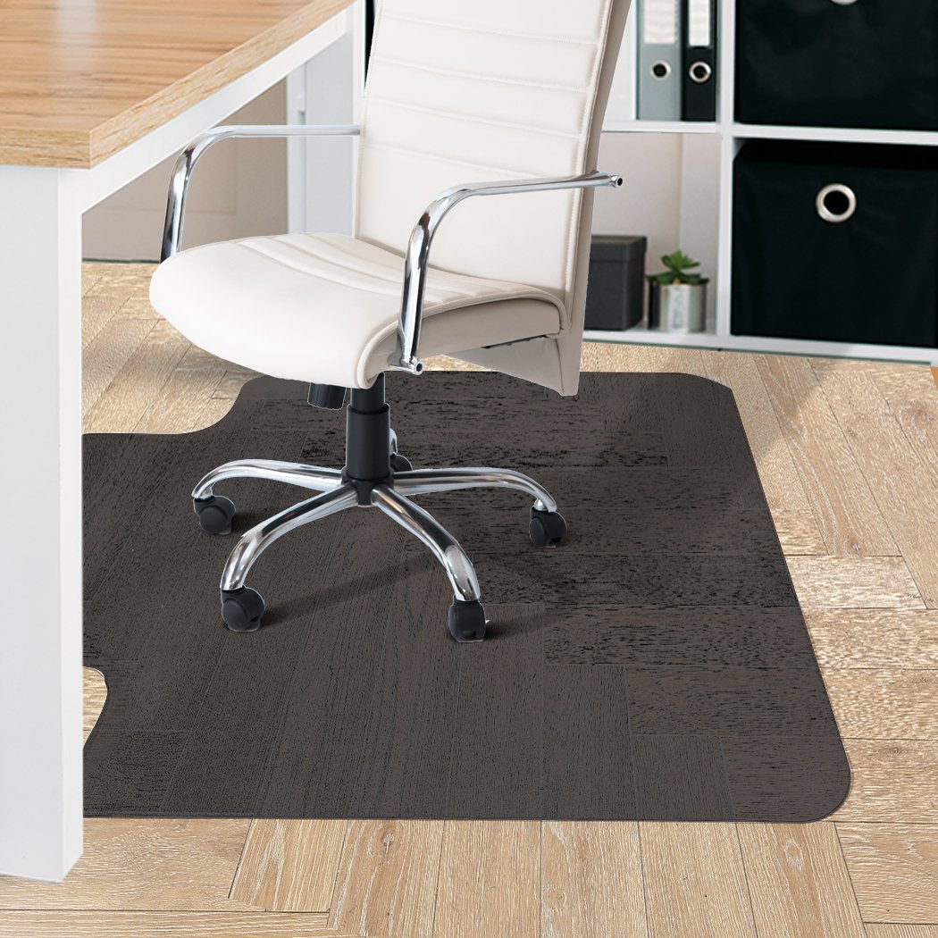 office & study Chair Mat Carpet Hard Floor Protectors Mats No Pin Black