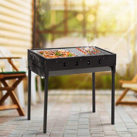 outdoor living Charcoal BBQ Grill Protable Hibachi Outdoor Barbecue Set Camping Picnic Grills