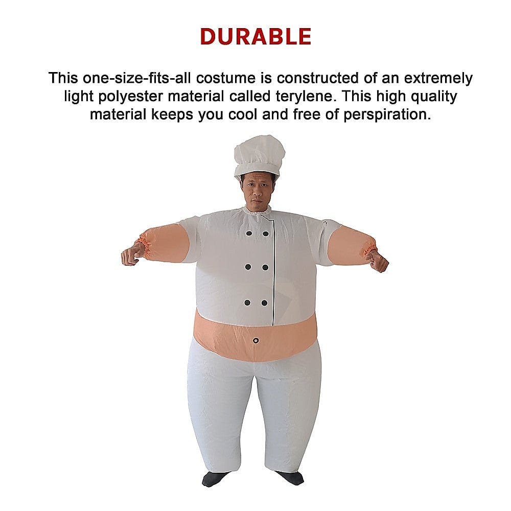 CHEF Fancy Dress Inflatable Suit -Fan Operated Costume