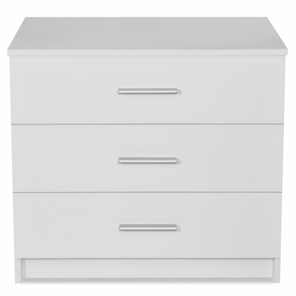 Chest of Drawers Chipboard 71x35x69 cm White