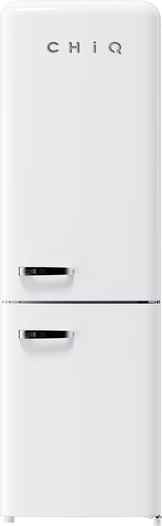 Chiq 231l retro style bottom mount fridge (white) Simple deals