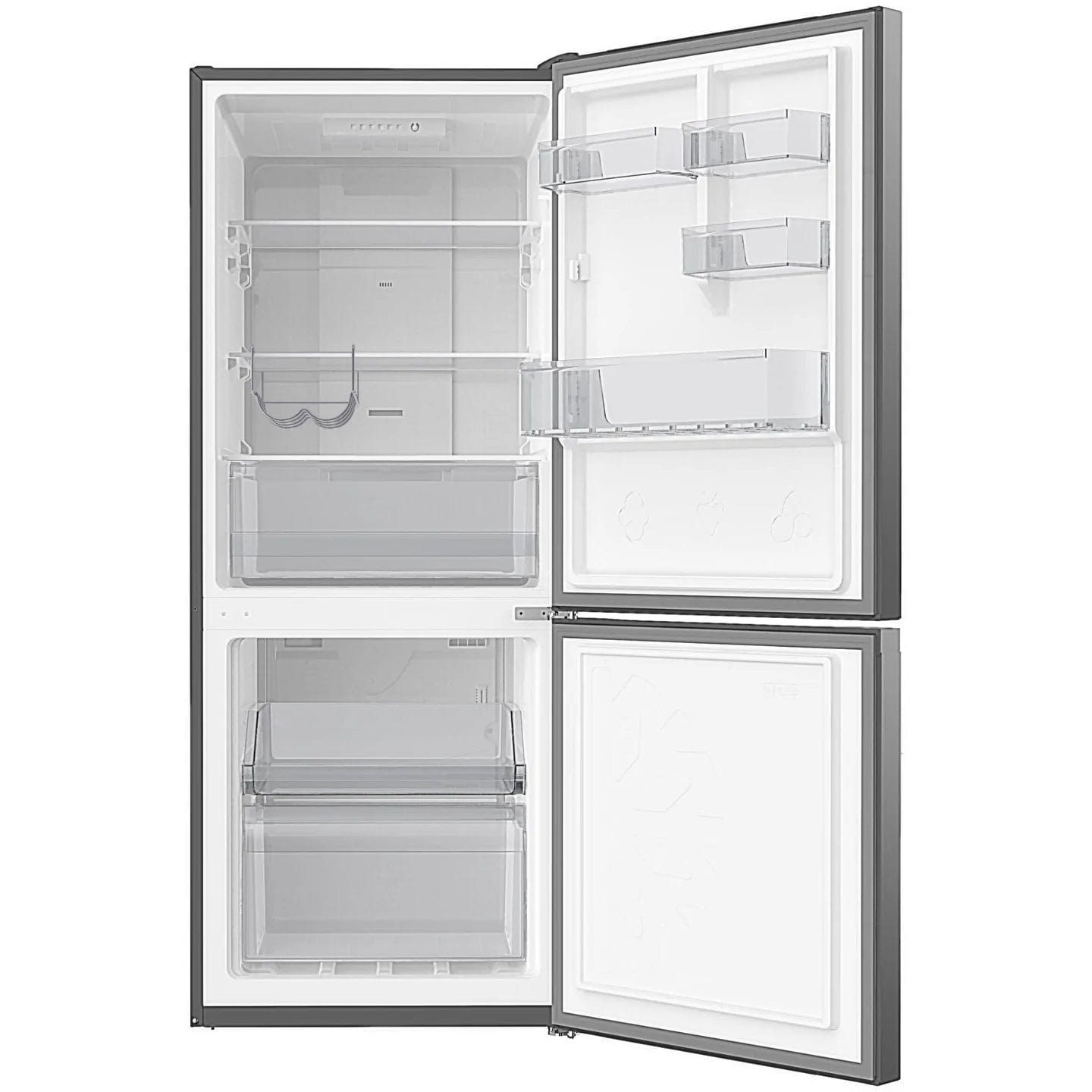 Chiq 283l bottom mount fridge (black)