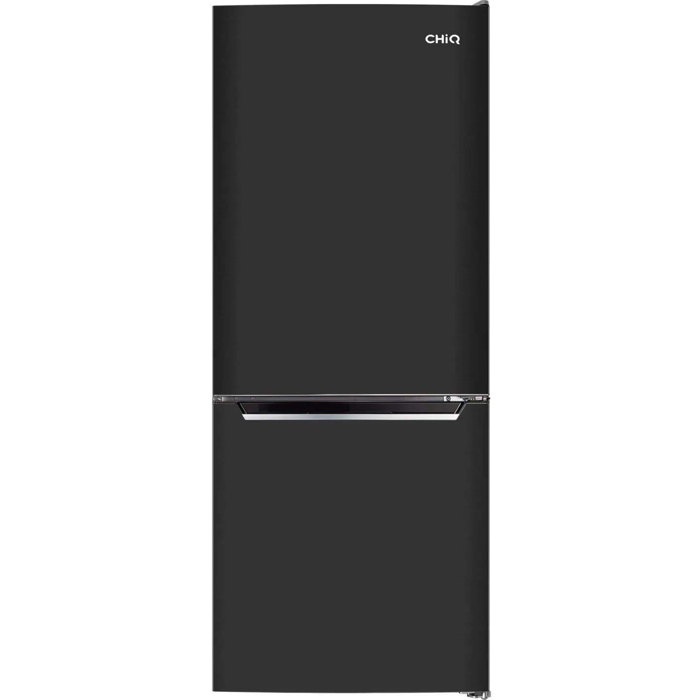 Chiq 283l bottom mount fridge (black)