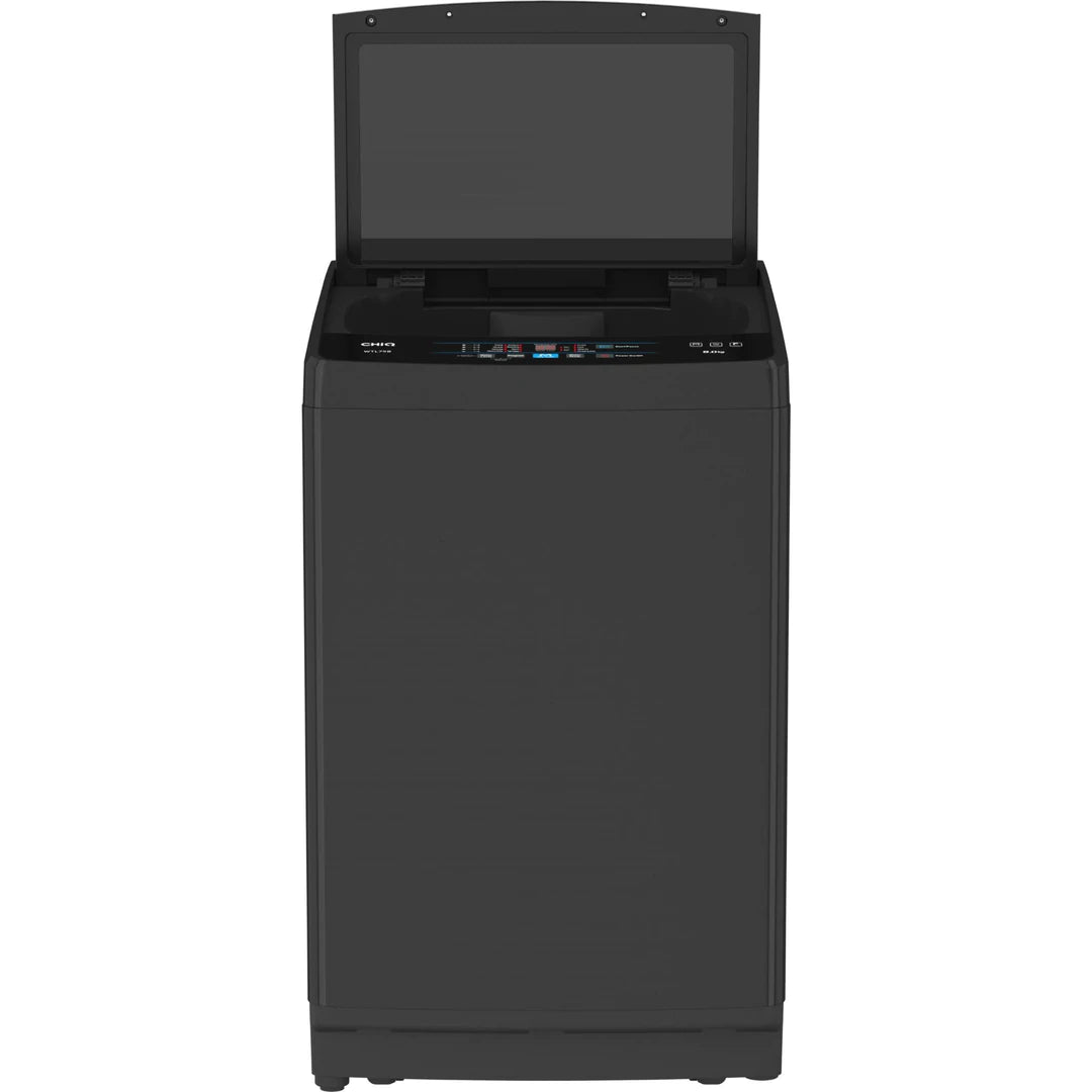 Chiq 8kg top load washing machine (black)