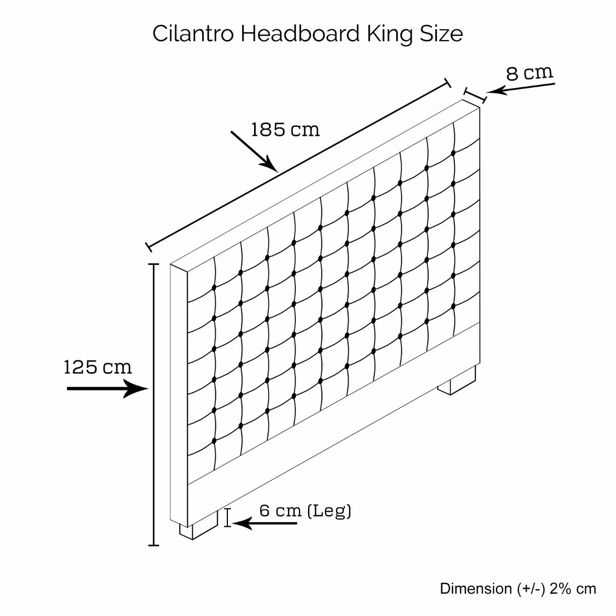Bedroom Cilantro King Beige Headboard