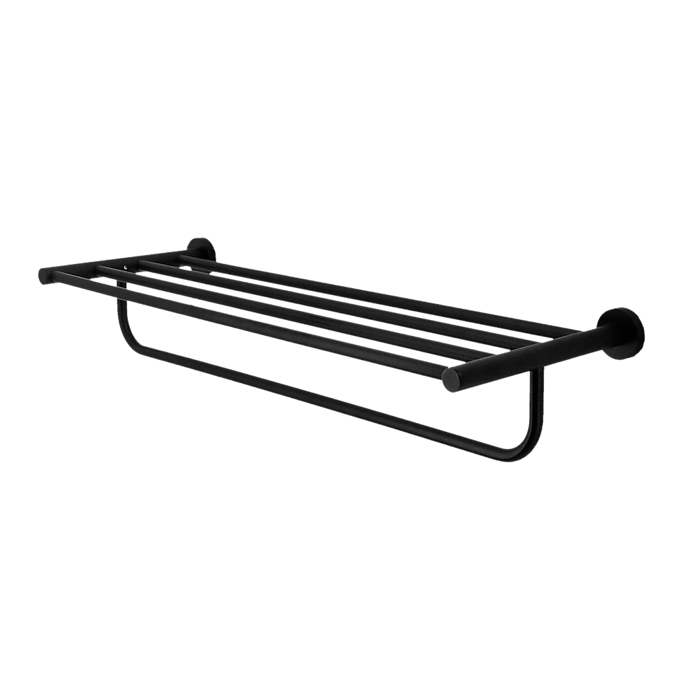 Classic Towel Bar Rail Bathroom Electroplated Matte Black Finish