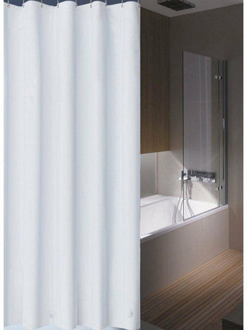Clearance Plain White Shower Curtain 100x180