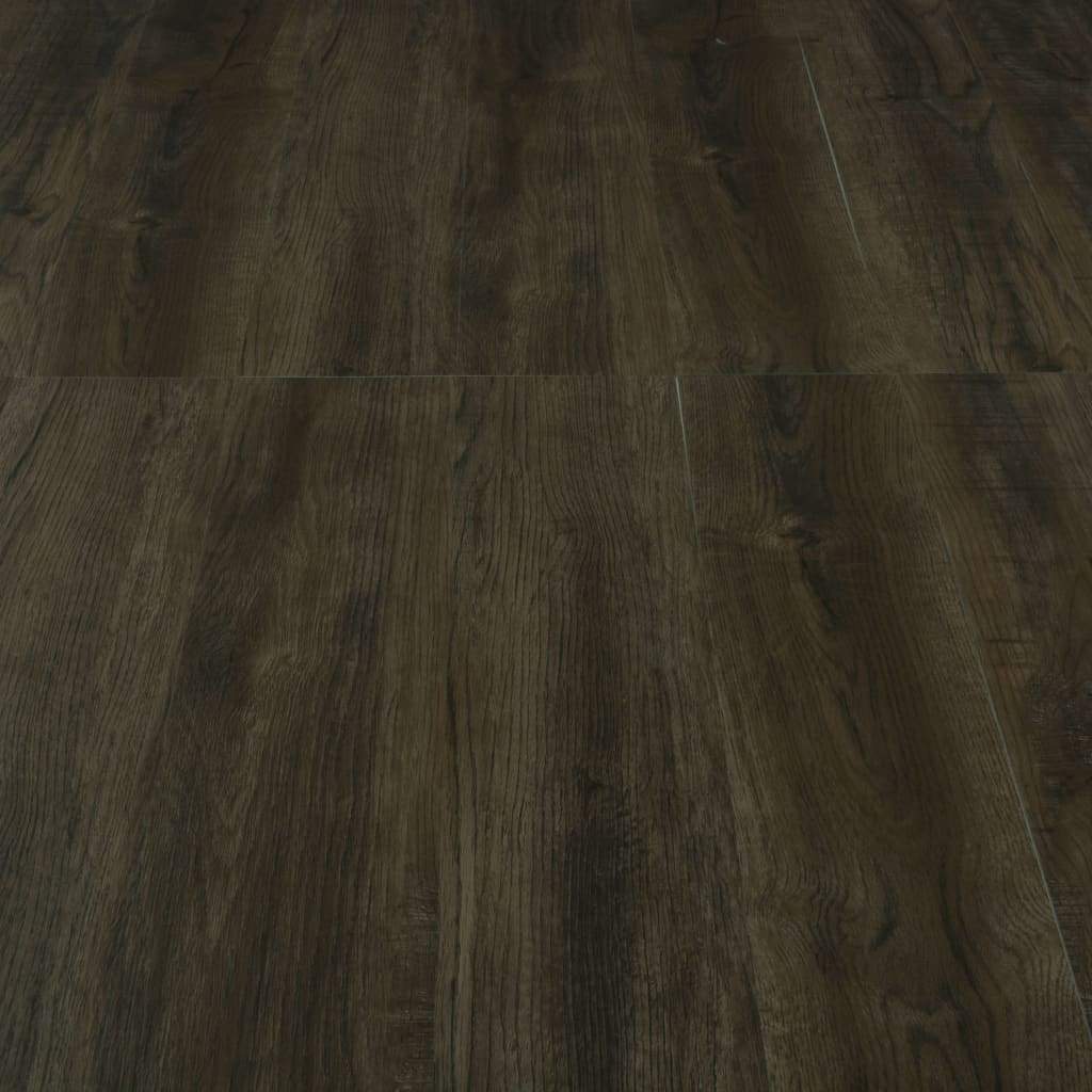 vidaxl35- Click Floor 3.51 m² 4 mm PVC Dark Brown