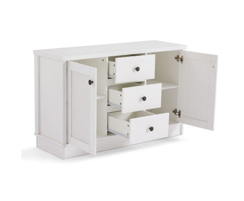Coastal Style Sideboard Buffet Unit-white