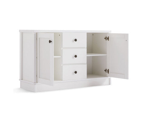 Coastal Style Sideboard Buffet Unit-white