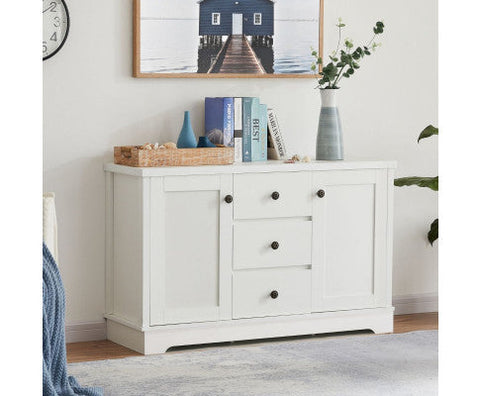 Coastal Style Sideboard Buffet Unit-white