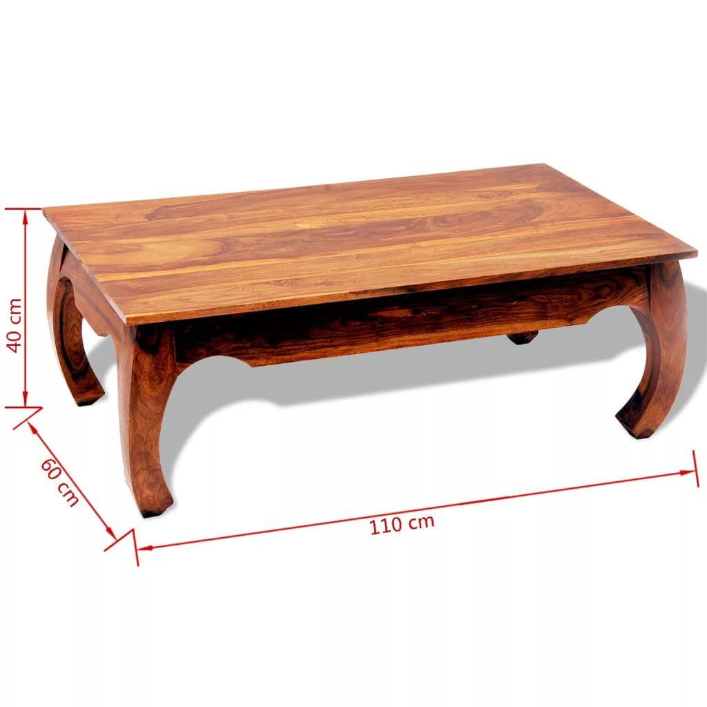 Coffee Table 40 Cm Solid Sheesham Wood
