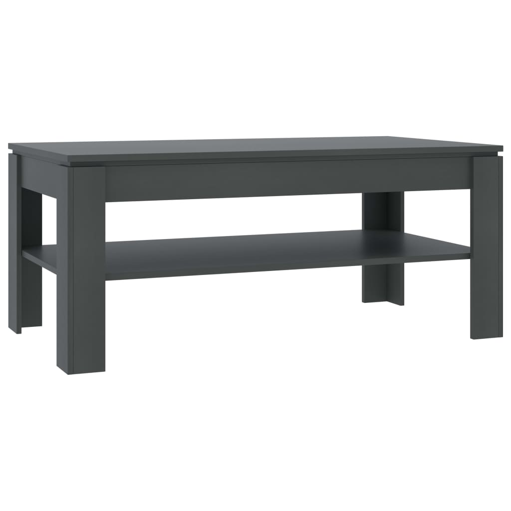 Coffee Table Grey 110x60x47 cm Chipboard