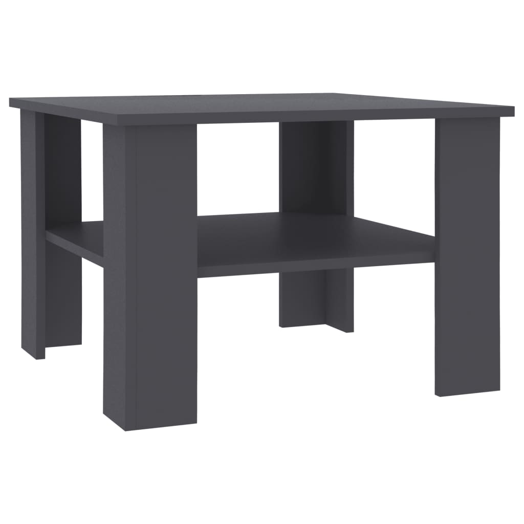 Coffee Table Grey 60x60x42 cm Chipboard