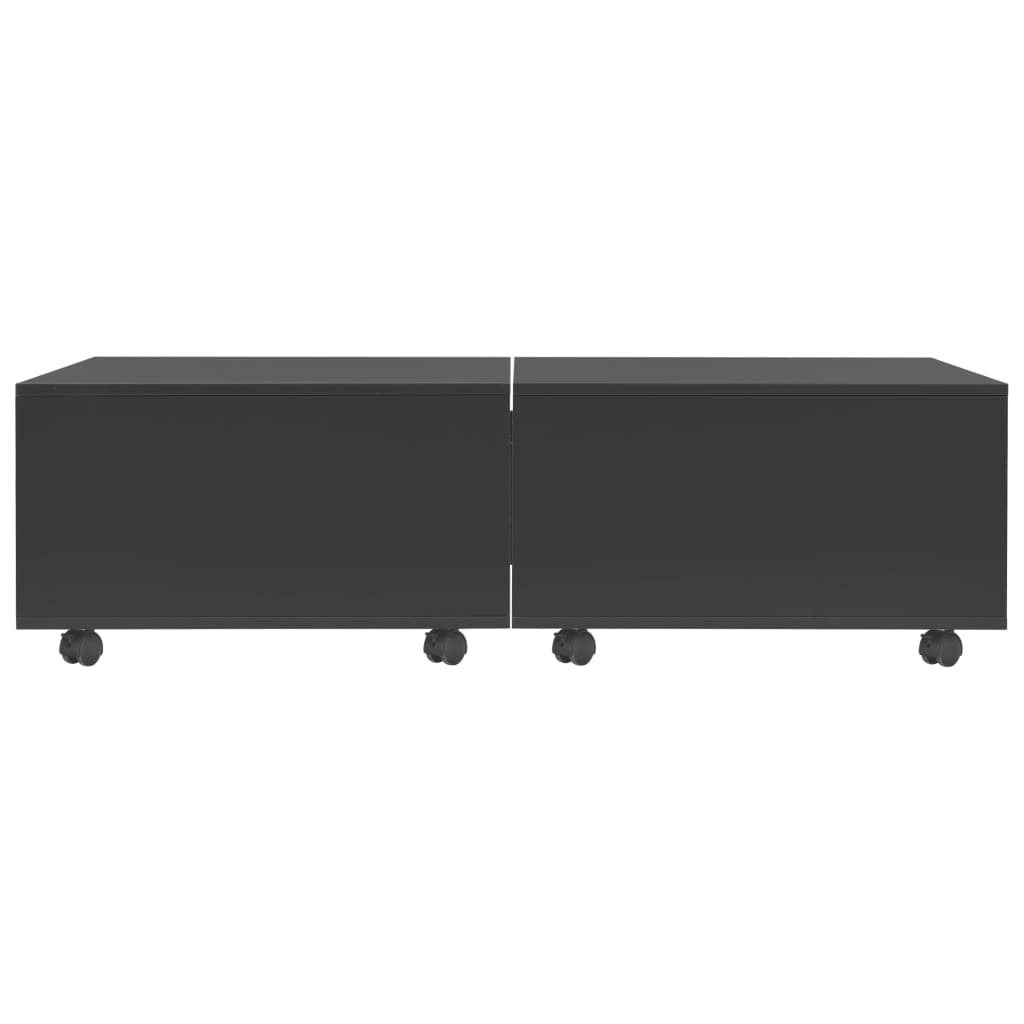 Coffee Table High Gloss Black 120x60x35 cm