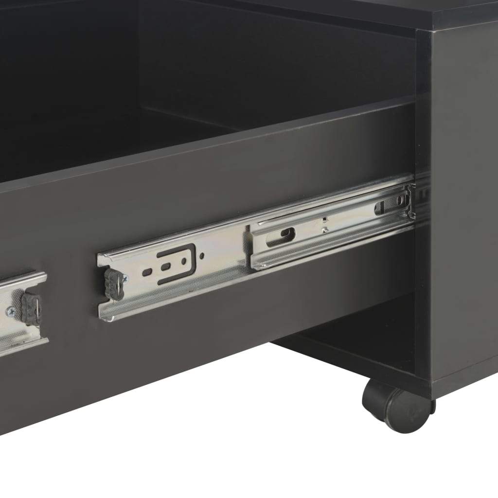 Coffee Table High Gloss Black 120x60x35 cm