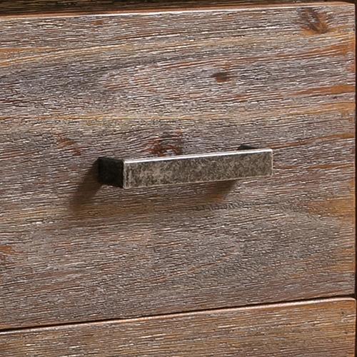 Living Room Coffee Table Solid Acacia Wood & Veneer 2 Drawers Storage Chocolate Colour