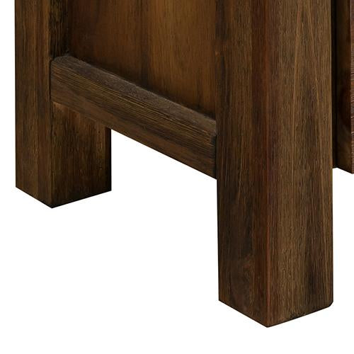 Living Room Coffee Table Solid Acacia Wood & Veneer 2 Drawers Storage Chocolate Colour