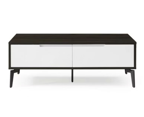 Coffee Table Two Drawers/Mdf/Steel Legs