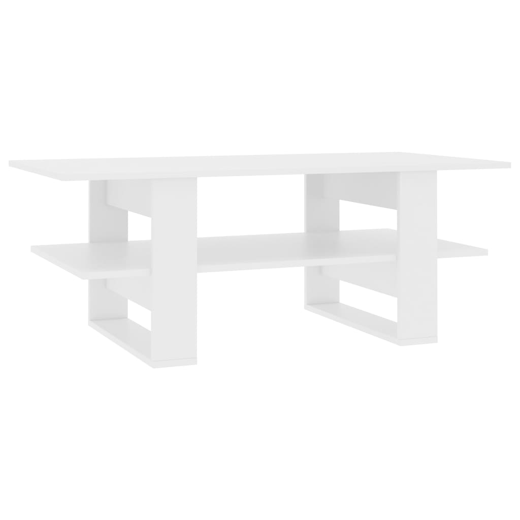 Coffee Table White 110x55x42 cm Chipboard