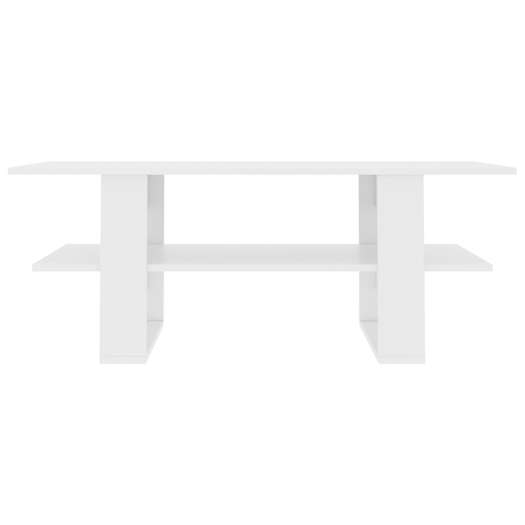 Coffee Table White 110x55x42 cm Chipboard