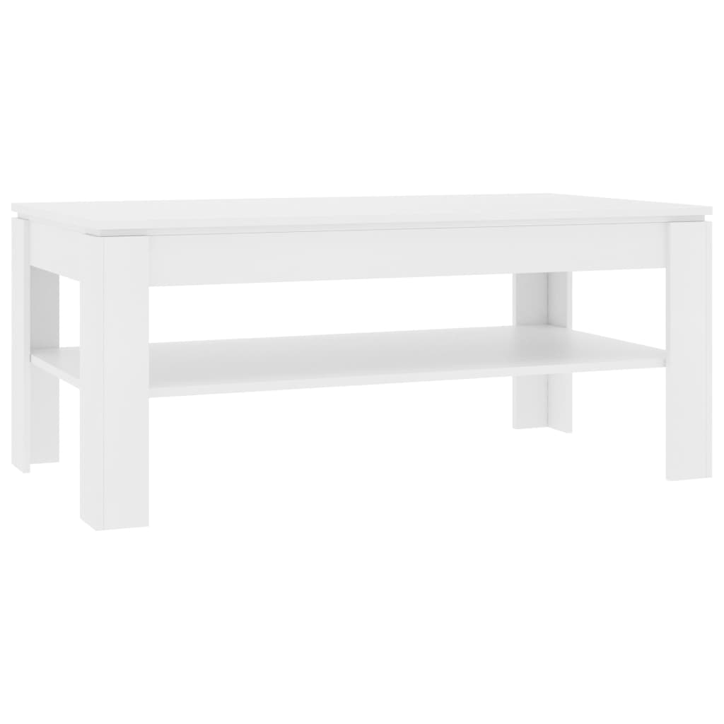 Coffee Table White 110x60x47 cm Chipboard