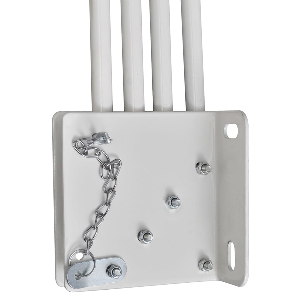 Collapsible Balcony Side Awning Cream 210x210 cm