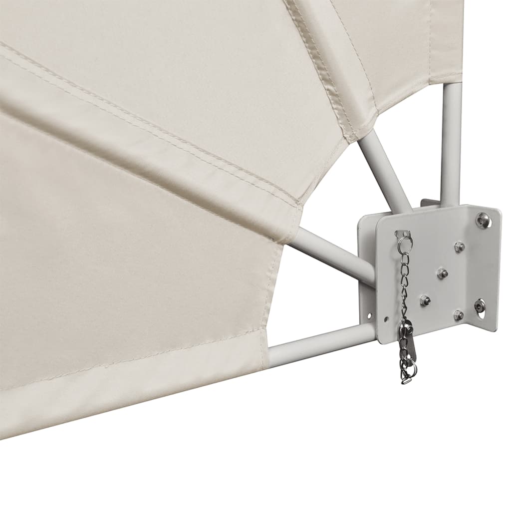Collapsible Balcony Side Awning Cream - Simple deals